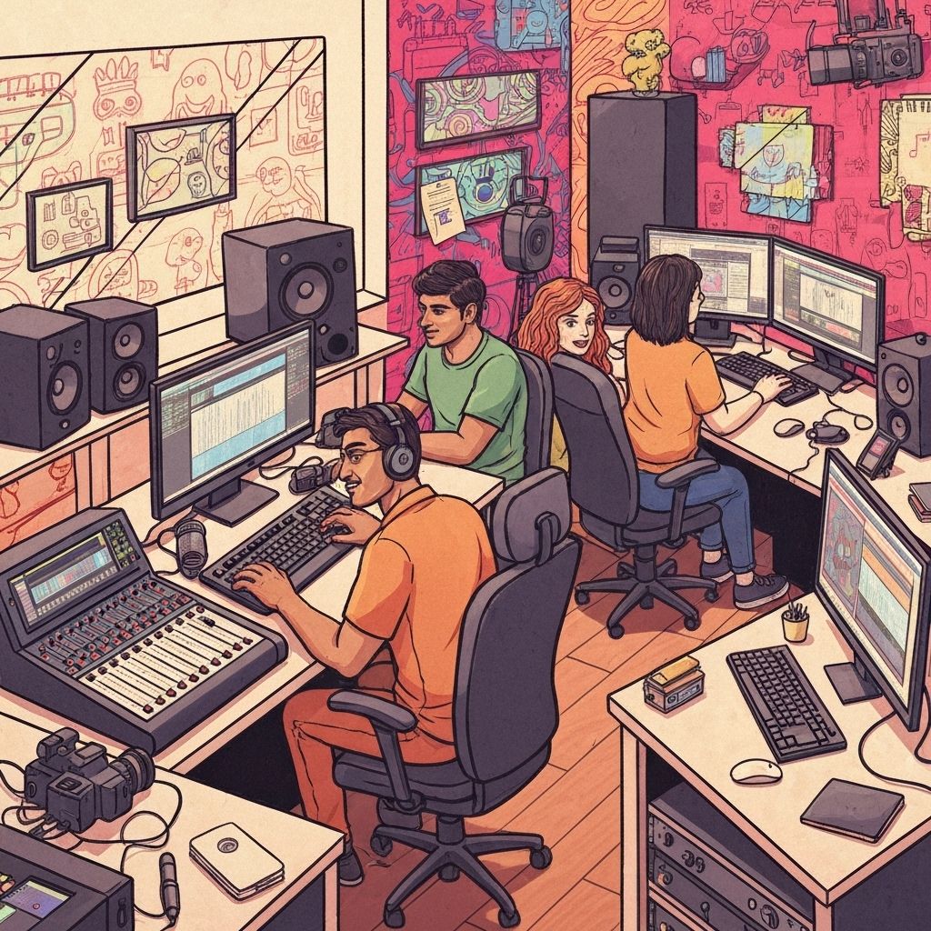 Creative team illustration