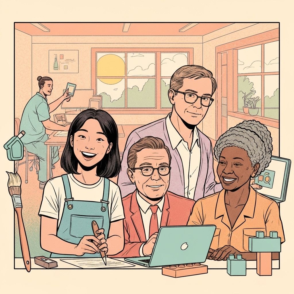 Supportive community illustration